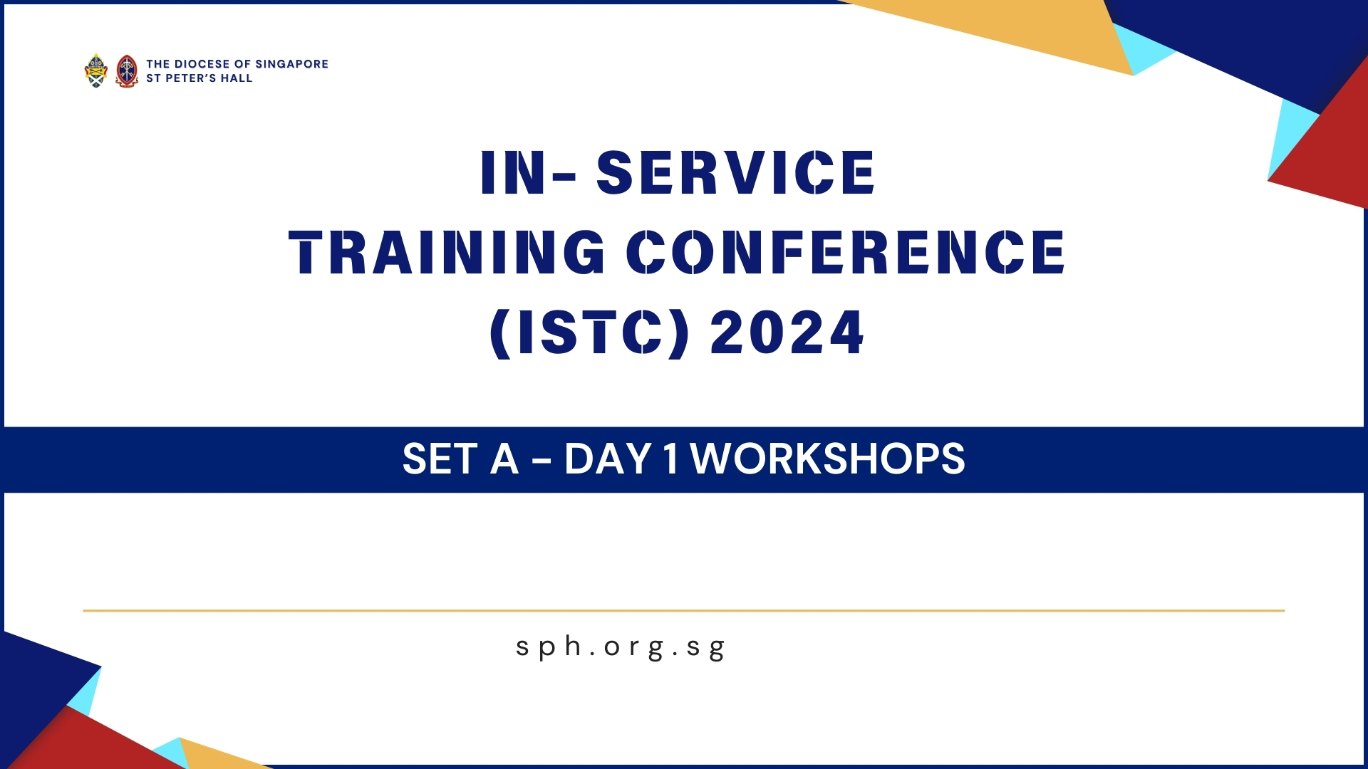 Set A – ISTC 2024 Day 1 Workshops